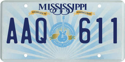 MS license plate AAQ611