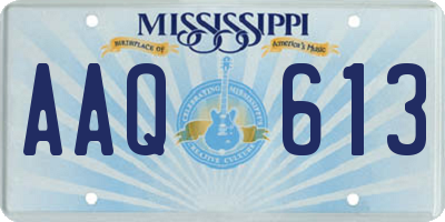 MS license plate AAQ613