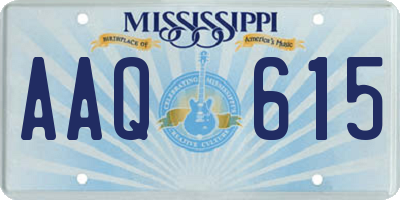 MS license plate AAQ615