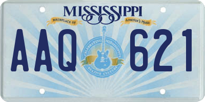 MS license plate AAQ621