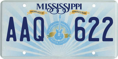 MS license plate AAQ622