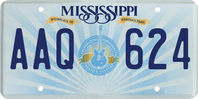 MS license plate AAQ624