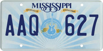 MS license plate AAQ627