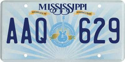 MS license plate AAQ629