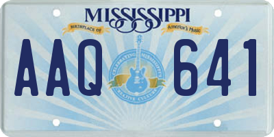 MS license plate AAQ641