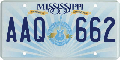 MS license plate AAQ662