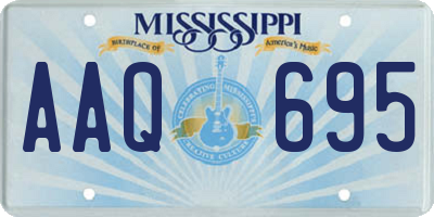 MS license plate AAQ695