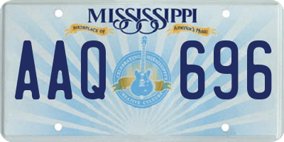 MS license plate AAQ696