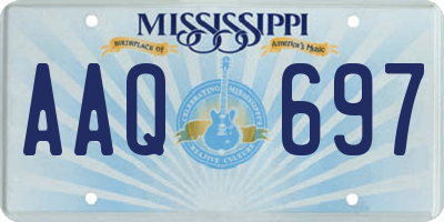 MS license plate AAQ697