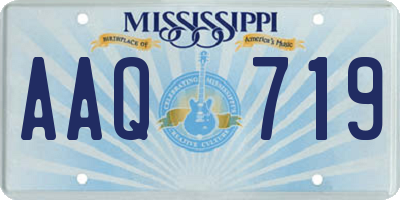 MS license plate AAQ719