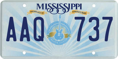 MS license plate AAQ737