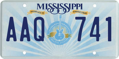 MS license plate AAQ741