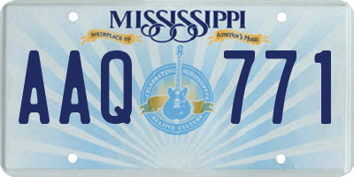 MS license plate AAQ771