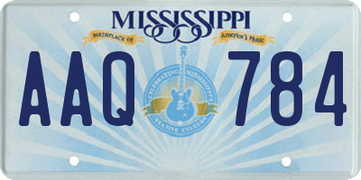 MS license plate AAQ784