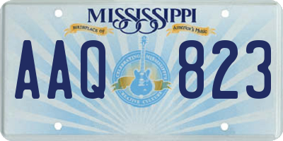 MS license plate AAQ823