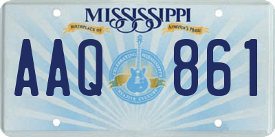 MS license plate AAQ861