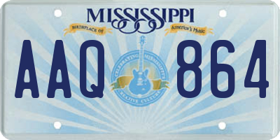 MS license plate AAQ864