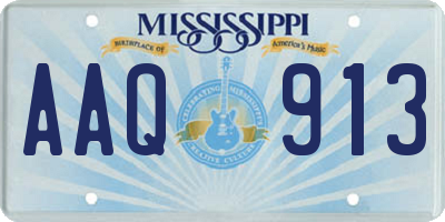 MS license plate AAQ913