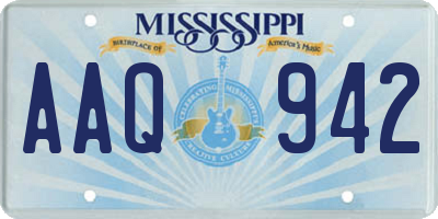 MS license plate AAQ942