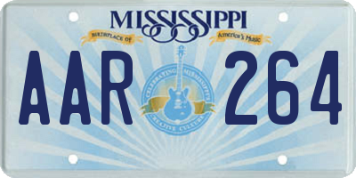 MS license plate AAR264