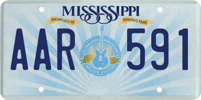 MS license plate AAR591