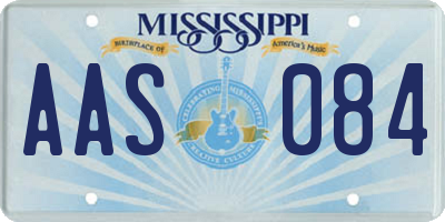 MS license plate AAS084
