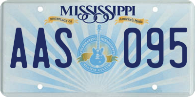 MS license plate AAS095