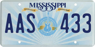 MS license plate AAS433