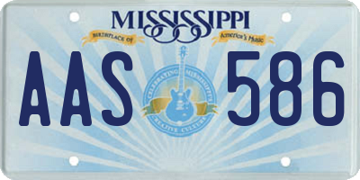 MS license plate AAS586