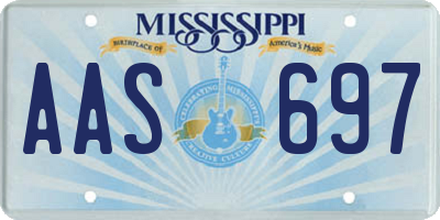 MS license plate AAS697