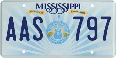 MS license plate AAS797