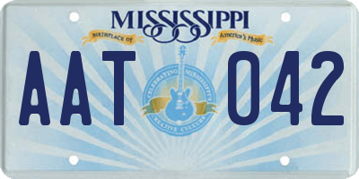 MS license plate AAT042