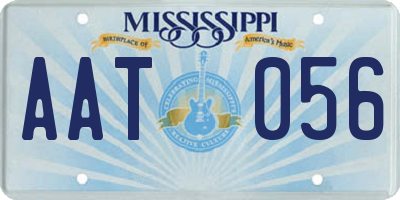 MS license plate AAT056