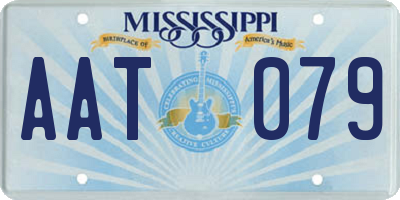 MS license plate AAT079