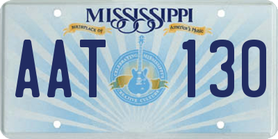 MS license plate AAT130