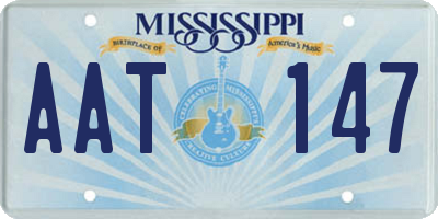 MS license plate AAT147