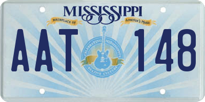 MS license plate AAT148