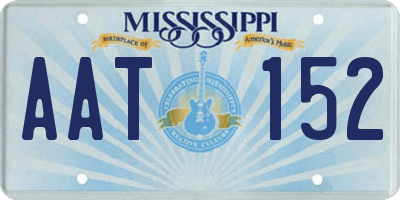 MS license plate AAT152