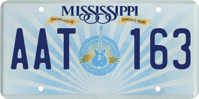 MS license plate AAT163