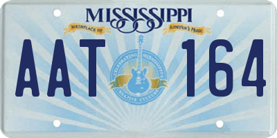 MS license plate AAT164