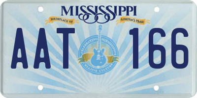 MS license plate AAT166