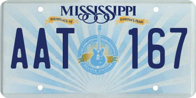 MS license plate AAT167