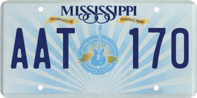 MS license plate AAT170