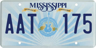 MS license plate AAT175