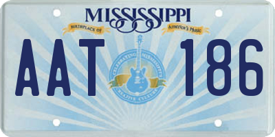 MS license plate AAT186