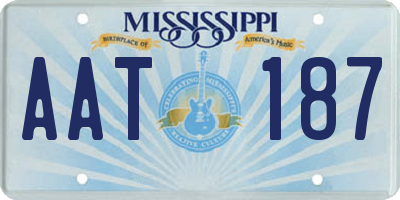 MS license plate AAT187