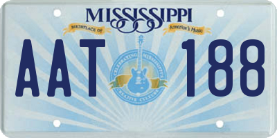 MS license plate AAT188