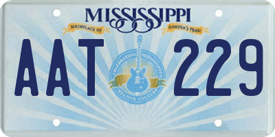 MS license plate AAT229