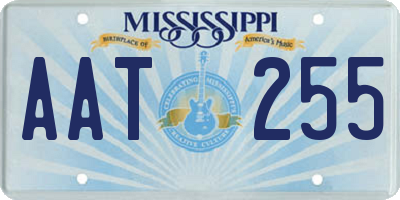 MS license plate AAT255