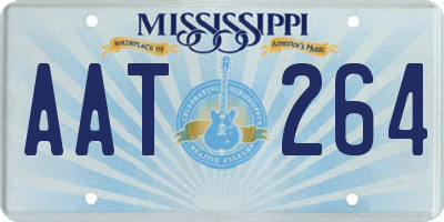 MS license plate AAT264